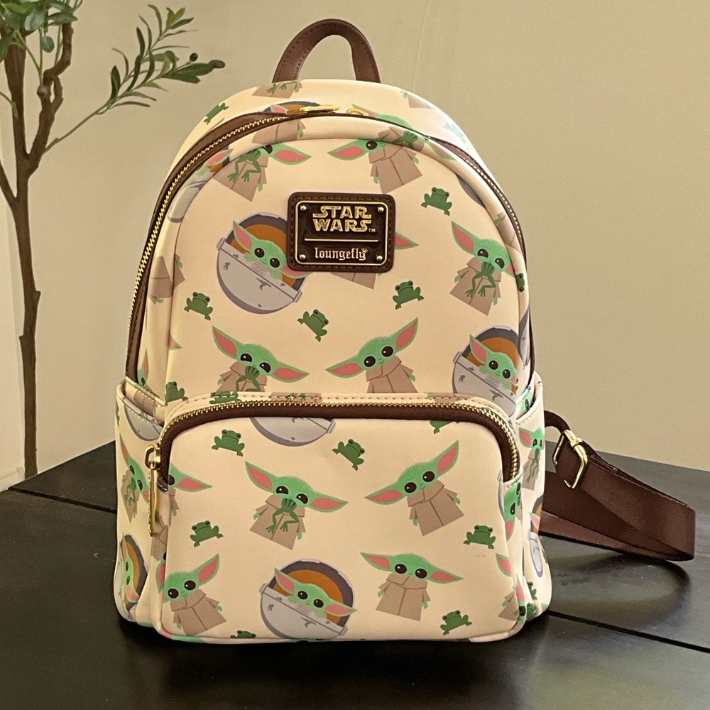 Loungefly Star Wars Kids Backpack - Cream and Green